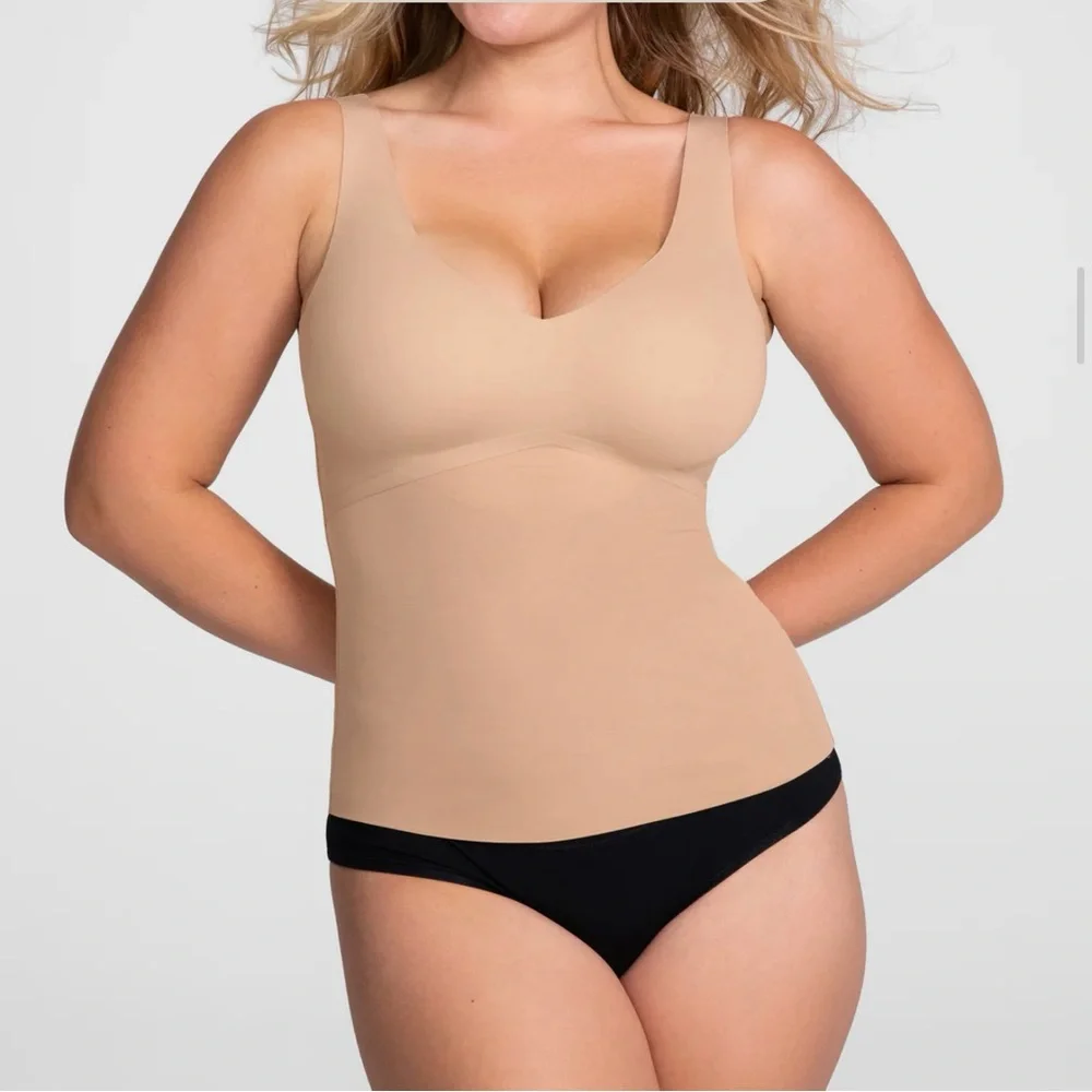 Honeylove Beige Shapewear Tank - Picture 1 of 13
